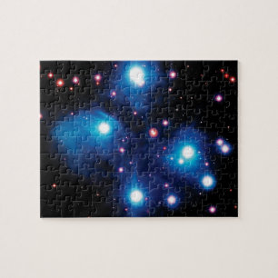 Messier 45 Pleiades Star Cluster NASA Space Photo Jigsaw Puzzle