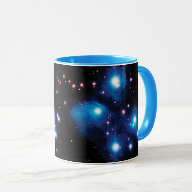 Messier 45 Pleiades Star Cluster NASA Space Photo Mug (Front Right)
