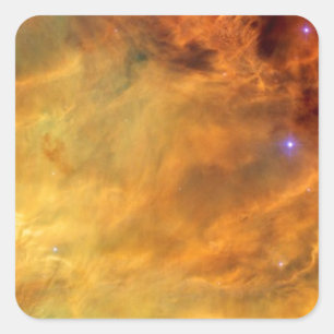 Messier 8 Lagoon Nebula - NASA Hubble Space Photo Square Sticker