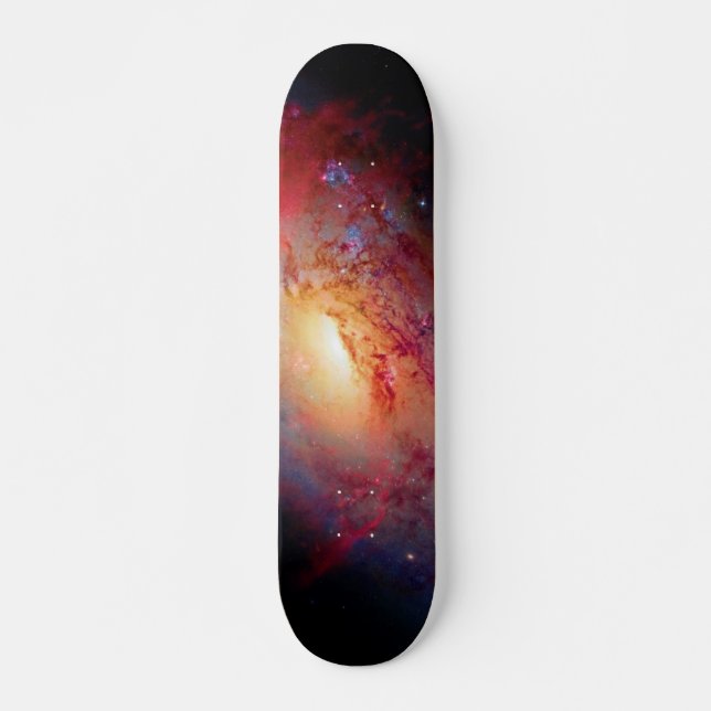Messier M106 Spiral Galaxy Outer Space Photo Skateboard (Front)