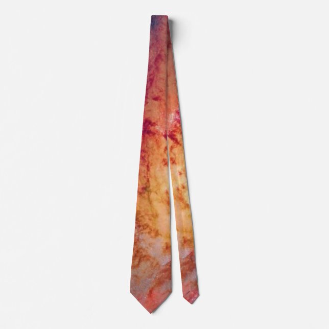 Messier M106 Spiral Galaxy Outer Space Photo Tie (Front)