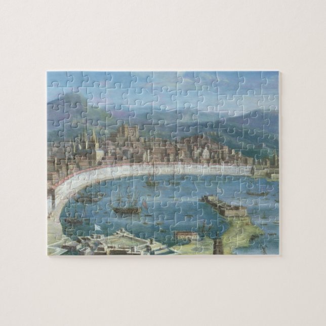 Messina - a Panoramic View of the Port Jigsaw Puzzle (Horizontal)