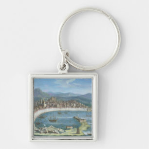 Messina - a Panoramic View of the Port Key Ring