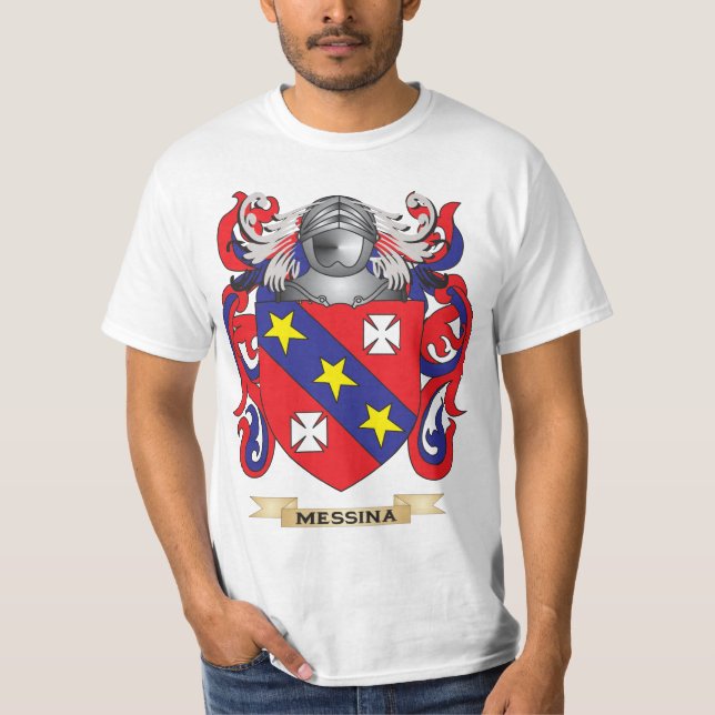 Messina Coat of Arms (Family Crest) T-Shirt (Front)
