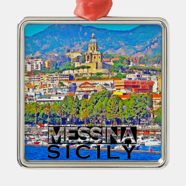 Messina Metal Tree Decoration (Front)
