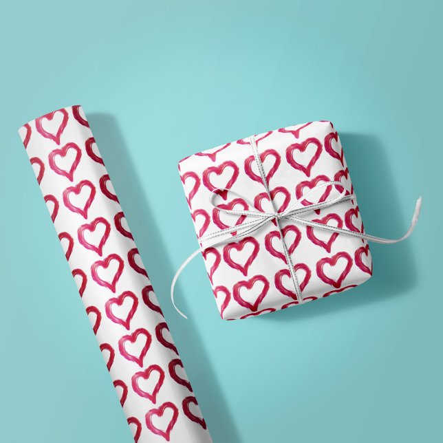 Messy - a heart drawn imperfectly wrapping paper (Creator Uploaded)