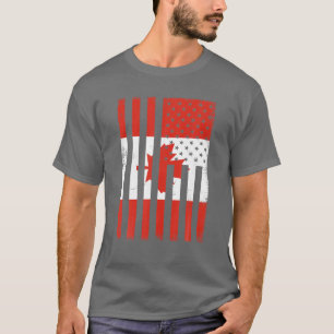 Messy Bun Canadian Mum Happy Canada Day Flag 1Th O T-Shirt