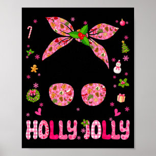 Messy Bun Christmas Nk Coquette Christmas Girls To Poster