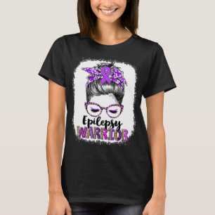 Messy Bun Epilepsy Warrior T-Shirt