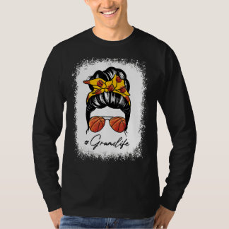 Messy Bun Grams Life Basketball Mother's Day T-Shirt