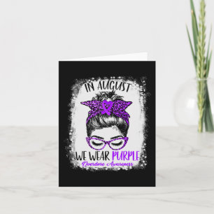 Messy Bun Leopard August We Wear Purple Overdose A Card