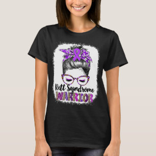 Messy Bun Rett Syndrome Warrior T-Shirt
