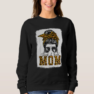 Messy Bun Track Field Mum Running Runner Mothers Sweatshirt