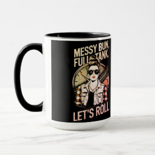 "Messy Bun" Woman's Trucker Mug 