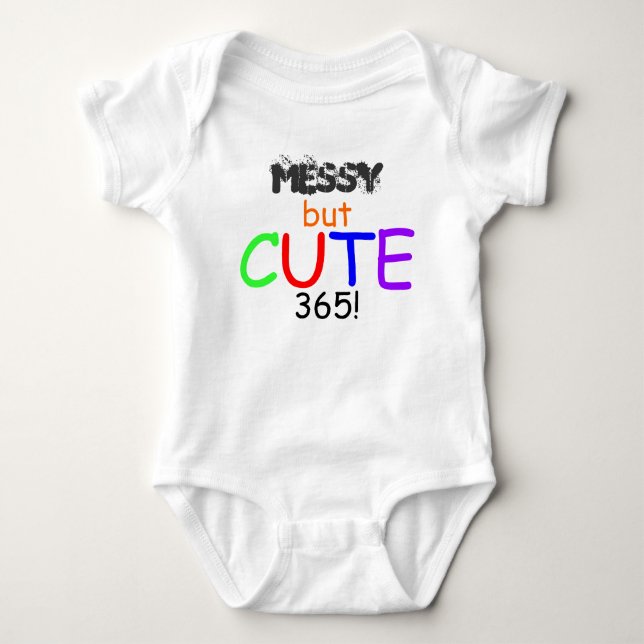 Messy But Cute 365 Colourful Shirt (Front)