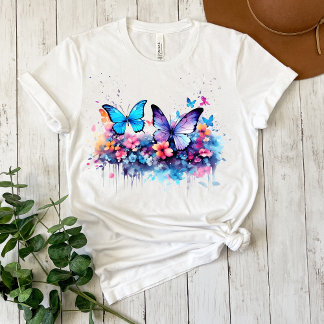 Messy Butterfly Watercolor T-shirt
