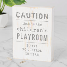 Messy Children's Playroom Sign