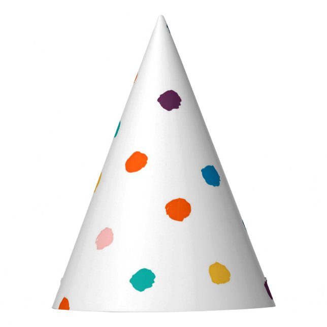 Messy Confetti Party Hat (Front)