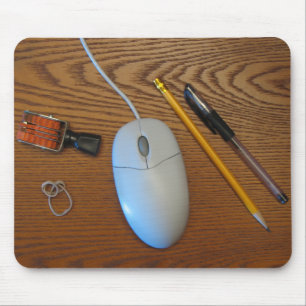 Messy Desk Mouse Pad (Wood)