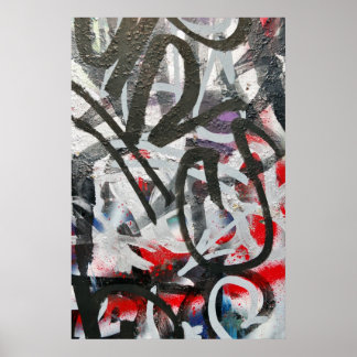 messy graffiti poster