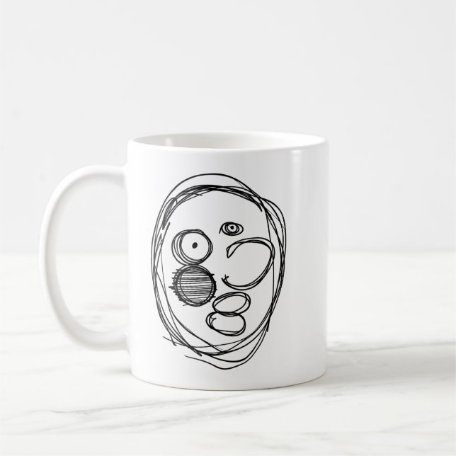 Messy guy coffee mug (Left)