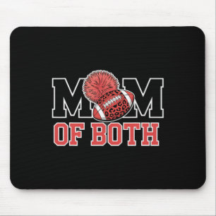 Messy Hair Flair Cheer Footll Cheerleading Mum Of Mouse Pad