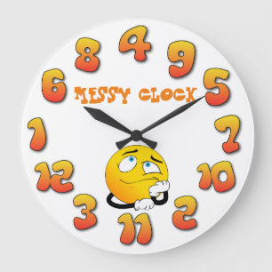"Messy" Large Clock