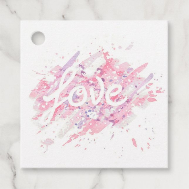 Messy Love Gift Tag (Front)