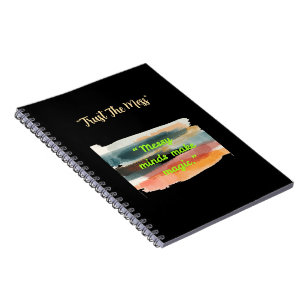 Messy Minds Make Magic   Artistic Brushstroke  Notebook