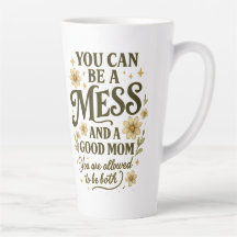 Messy Mum Quote – Vintage Typography