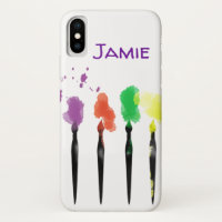 Messy Paint Brushes iPhone / iPad case