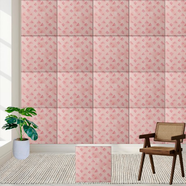 Messy Pink Geometric Tile Pattern (Messy Pink Geometric Tile Pattern)