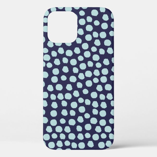 Messy polka dots, trendy ink pattern. Case-Mate iPhone case (Back)