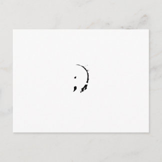 Messy wink postcard