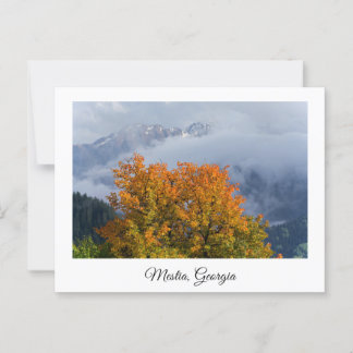 Mestia Georgia postcard
