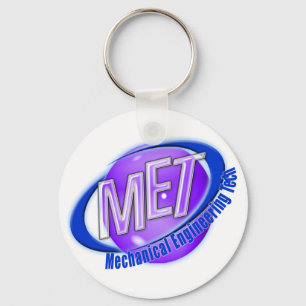 MET ORB SWOOSH LOGO MECHANCIAL ENGINEER TECH KEY RING