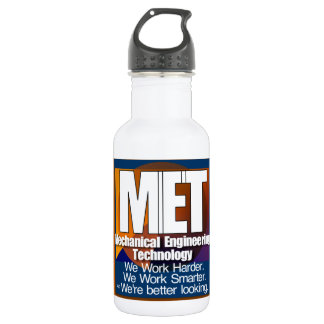 MET SLOGAN SMARTER BETTER LOOKING WORK HARDER 532 ML WATER BOTTLE