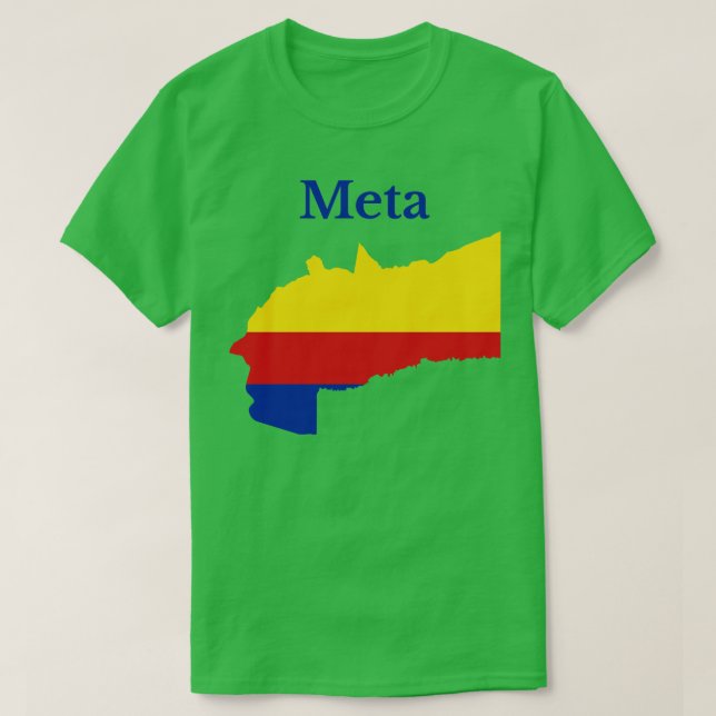 Meta Department Map Colombia T-Shirt (Design Front)