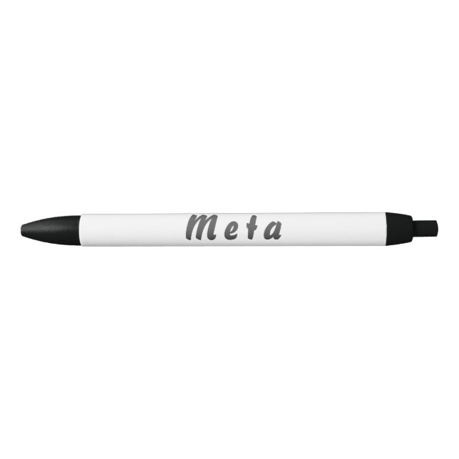 Meta Kugelschreiber Black Ink Pen (Front)