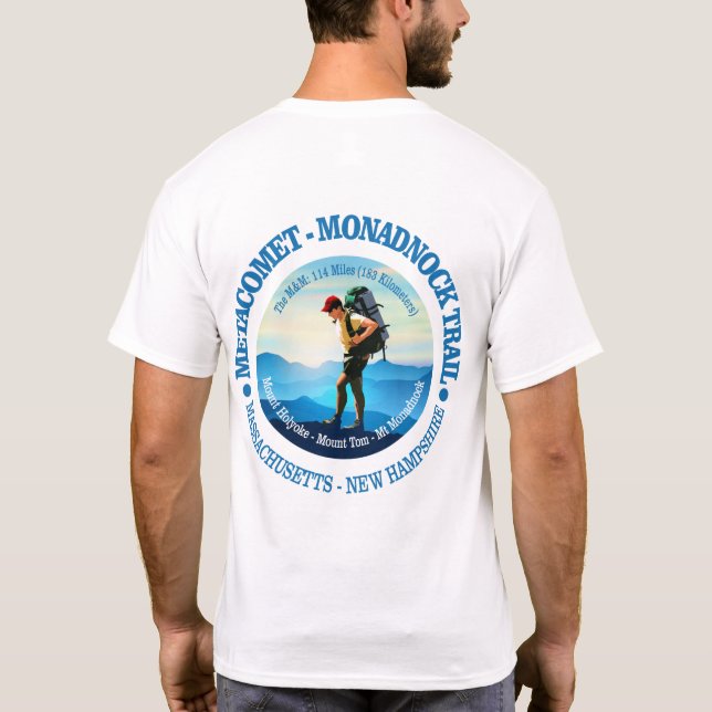 Metacomet-Monadnock Trail (Hiker C) T-Shirt (Back)