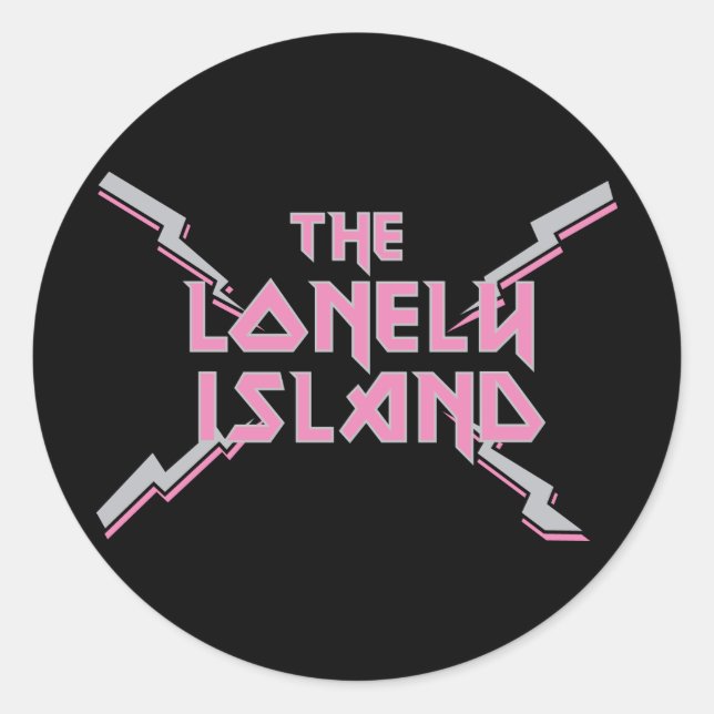 Metal 2 classic round sticker (Front)