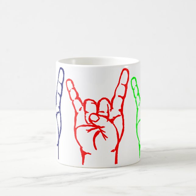 Metal 3 Colour Horn Mug (Center)