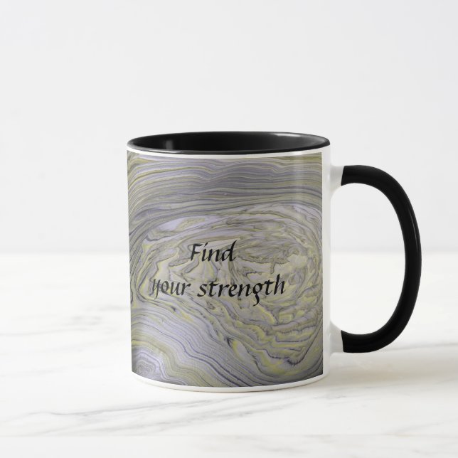 Metal Acrylic Pour Style Mug (Right)
