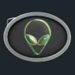 Metal Alien Head 04 Belt Buckle<br><div class="desc">A Metalic Alien Head design.</div>