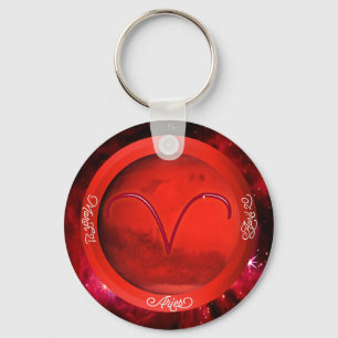 Metal Aluminium Zociac Aries Personalise NAME Key Ring