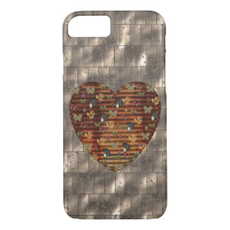 Metal and Black Mushroom Heart Case-Mate iPhone Case