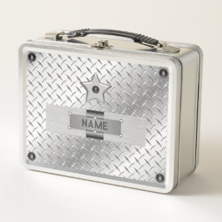 Metal and Steel Star Lunch Box