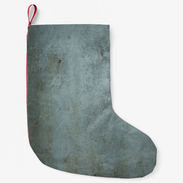 Metal Background Small Christmas Stocking (Front)