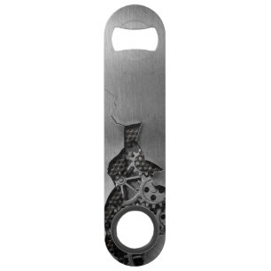 Metal background with mechanical damage