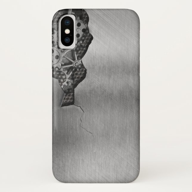 Metal background with mechanical damage Case-Mate iPhone case (Back)